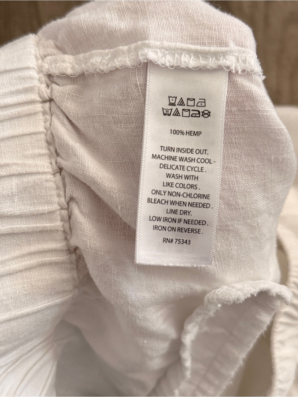 Tahari White 100% hemp shorts sz S Summer Coastal Casual Preppy - Picture 4 of 9